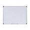 Universal 48 in. x 36 in. Lacquered Steel Magnetic Dry Erase Marker Board - White Surface, Aluminum/Plastic Frame